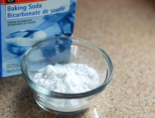 remove wood stains with baking soda