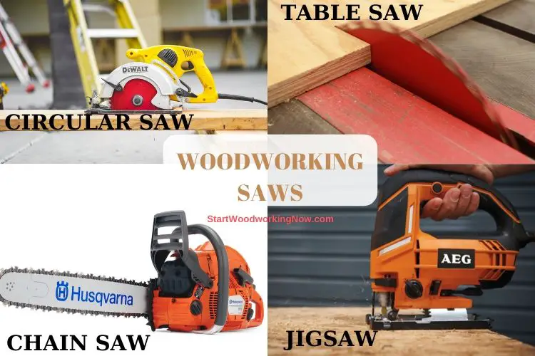 Saws type Tools for Woodworking