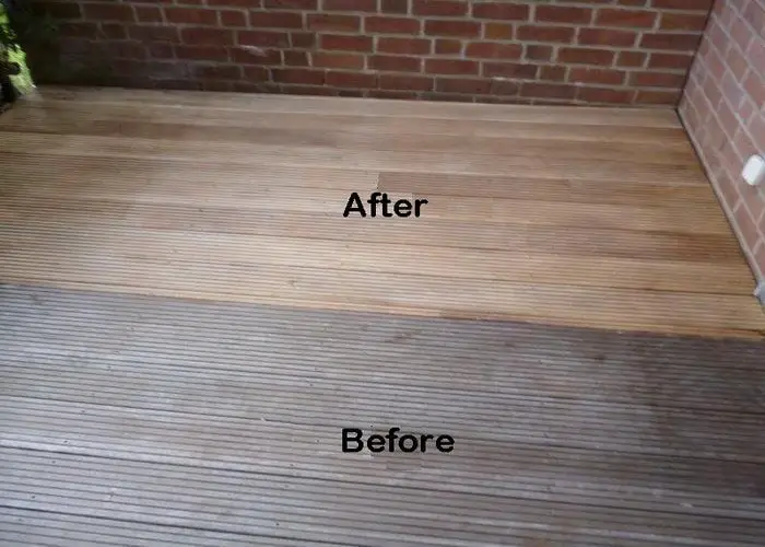 bleach wood before and after