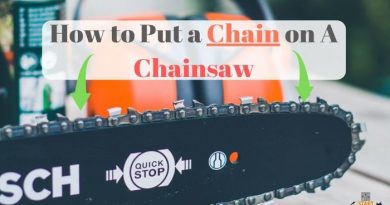 how to put a chain on a chainsaw