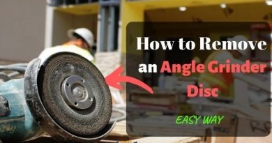 How to Remove an Angle Grinder Disc