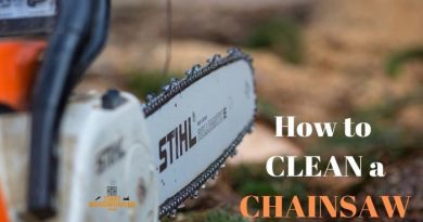 how to clean a chainsaw