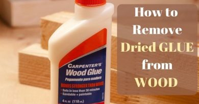 how to remove dried glue from wood
