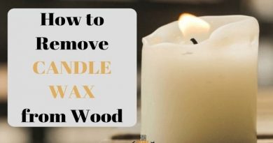 how to remove candle wax from wood