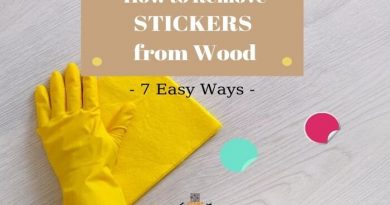 how to remove stickers from wood