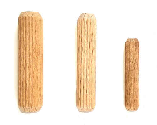 Corrugated round wood  dowels