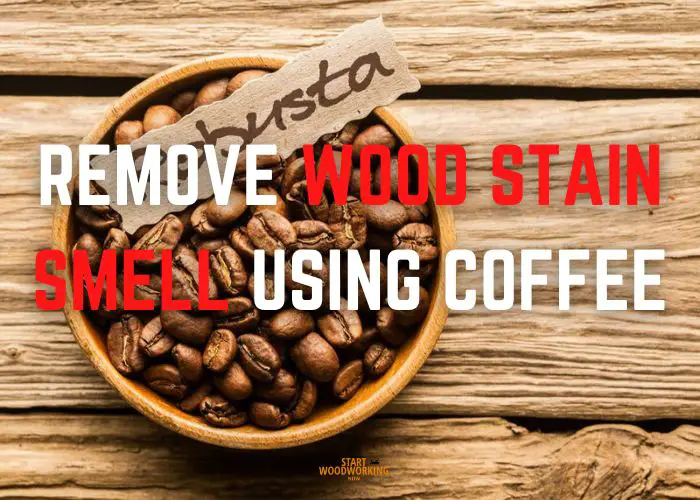 Using Coffee grounds to absorb wood stain odors