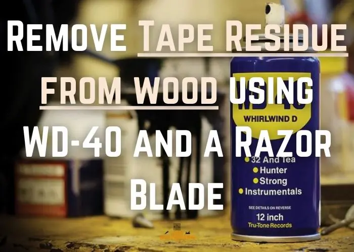how to dissolve tape residue using wd-40