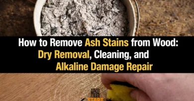 There are steps described on how Remove Ash Stains from Wood Surfaces