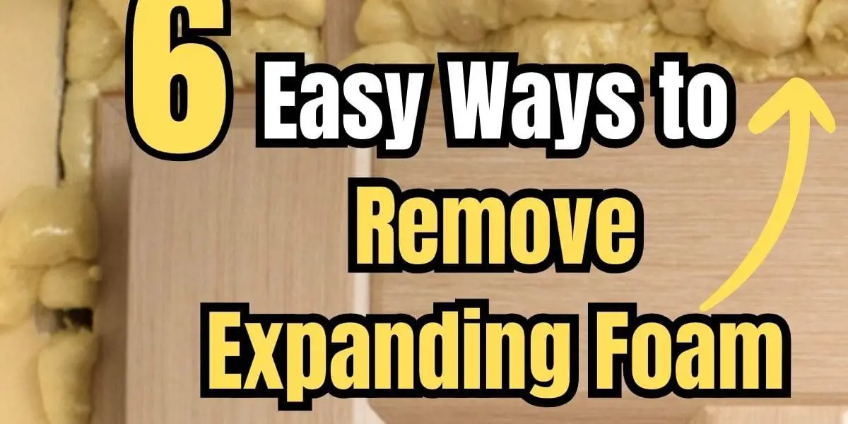 Quickly Remove Expanding Foam from Wood by Start Woodworking Now
