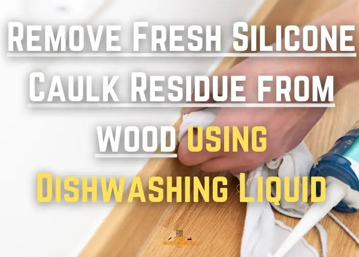 Use dishwashing liquid to remove caulk