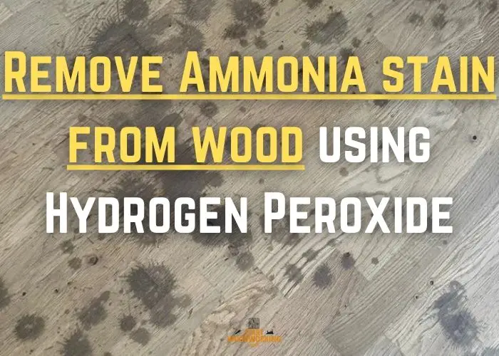 an ammonia stain that can be eliminate using hydrogen peroxide
