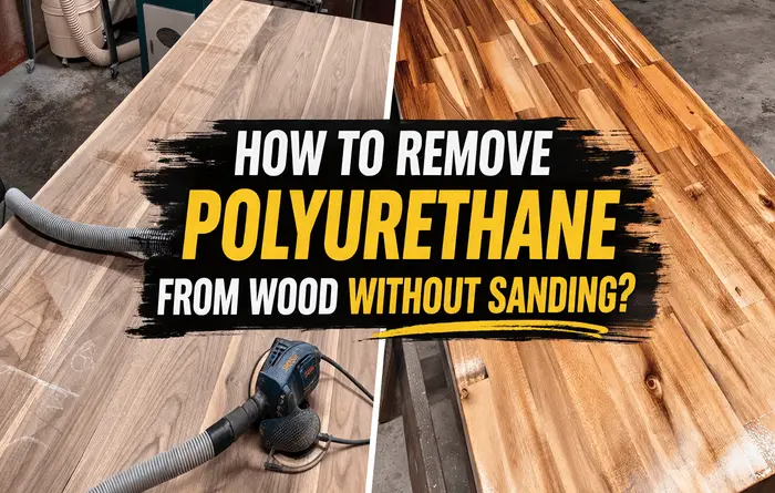 Image where it is shown how to remove Polyurethane from Wood Without Sanding