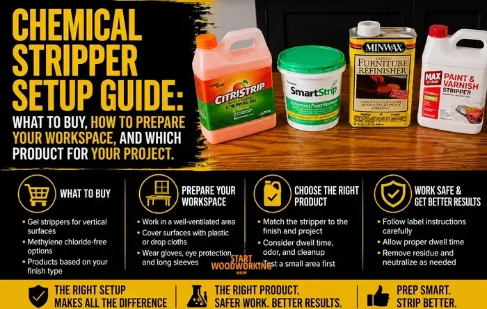 Chemical Stripper Setup Guide What to Buy, How to Prepare Your Workspace, and Which Product for Your Project