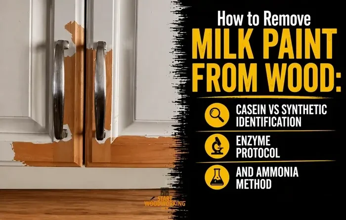 How to Remove Milk Paint from Wood Casein vs Synthetic Identification, Enzyme Protocol, and Ammonia Method