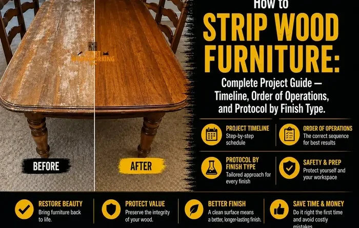 How to Strip Wood Furniture Complete Project Guide — Timeline, Order of Operations, and Protocol by Finish Type