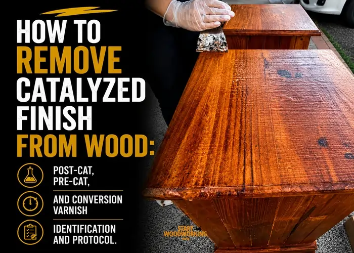 How to Remove Catalyzed Finish from Wood Post-Cat, Pre-Cat, and Conversion Varnish Identification and Protocol