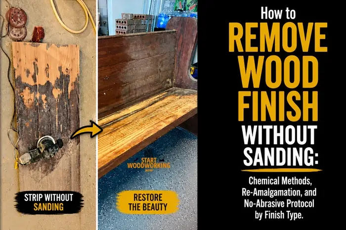 How to Remove Wood Finish Without Sanding Chemical Methods, Re-Amalgamation, and No-Abrasive Protocol by Finish Type