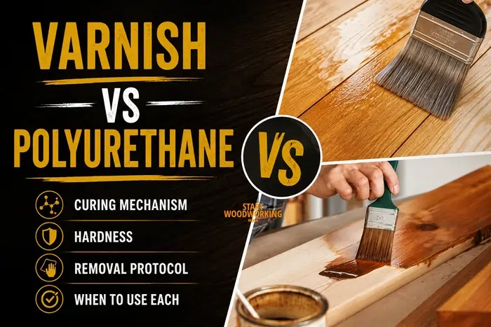 Varnish vs Polyurethane Curing Mechanism, Hardness, Removal Protocol, and When to Use Each